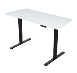 Skrivbord ERGO FIT med 1 motor 120x68xH71,5-116cm, vit/svart
