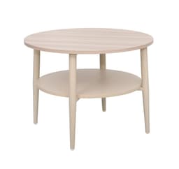 Sohvapöytä LESTER 60x60xH45cm, vaalea puu/beige