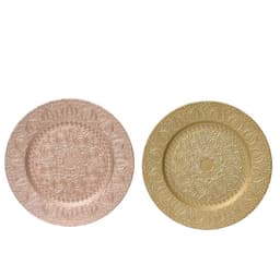 Dekorplate GLOW D33cm, ornament, mix