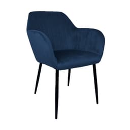 Tuoli EVELIN tummansinistä samettia