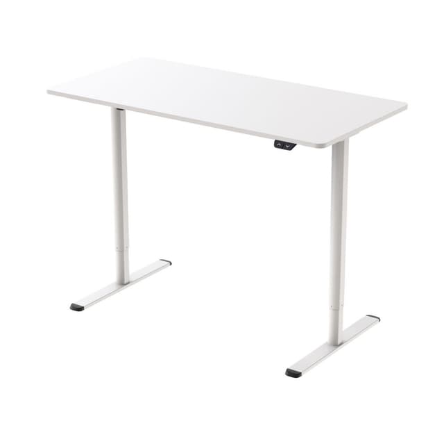 Skrivebord ERGO LIGHT med 1 motor 120x60xH72,5-117,5cm, hvid