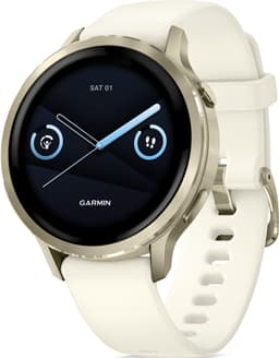 Garmin Venu 4 41mm smartklocka (guld/benvit)