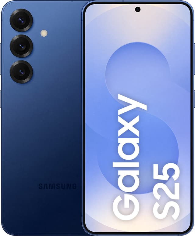 Samsung Galaxy S25 - 5G älypuhelin - Kaksois-SIM - RAM 12 Gt / sisäinen muisti 128 Gt - OLED-näyttö - 6.2 - 2340 x 1080 pikseliä (120 Hz) - 3 takakameraa 50 megapikseliä, 12 MP, 10 MP - front camera 12 MP - laivastonsininen