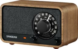Sangean WR-8 Genopladelig Retro Radio Vintage Walnut