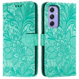 SKALO Samsung A17 Mandala Kukka Lompakkokotelo - Turkoosi
