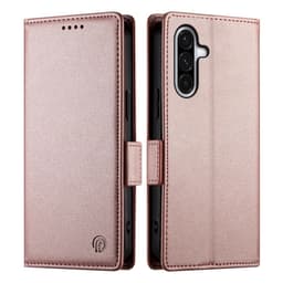 SKALO Samsung A17 PU-nahka Lompakkokotelo - Ruusukulta