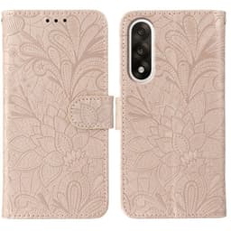 SKALO OnePlus Nord 5 Mandala Kukka Lompakkokotelo - Ruusukulta