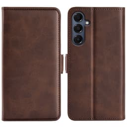 SKALO Samsung A17 Premium ID Lompakkokotelo - Ruskea