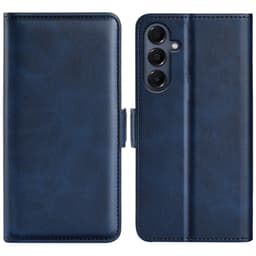 SKALO Samsung A17 Premium ID Plånboksfodral - Blå