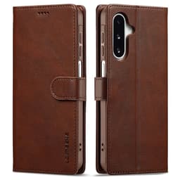 SKALO Samsung A17 LC.IMEEKE Premium PU-læder Flip Cover - Brun