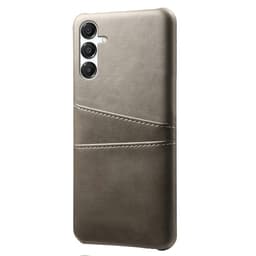 SKALO Samsung A17 PU-Nahkainen Kortholderi Suojakuori - Harmaa