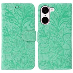 SKALO OnePlus Nord CE5 Mandala Kukka Lompakkokotelo - Vihreä