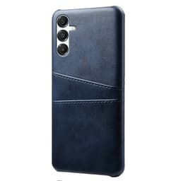 SKALO Samsung A17 PU-Nahkainen Kortholderi Suojakuori - Sininen