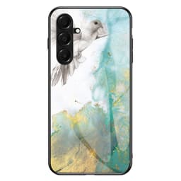 SKALO Samsung A17 Marmori Karkaistu Lasi TPU Suojakuori - #2