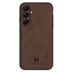 SKALO Samsung A17 ANNYOJO PU-Læder Cover - Mørkebrun