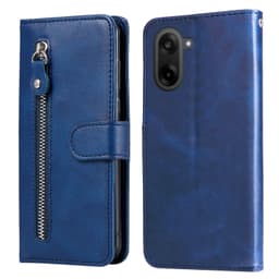 SKALO OnePlus Nord CE5 Klassinen vetoketju Lompakkokotelo - Sininen