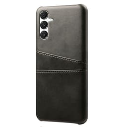 SKALO Samsung A17 PU-Nahkainen Kortholderi Suojakuori - Musta