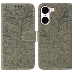 SKALO OnePlus Nord CE5 Mandala Blomst Flip Cover - Grå