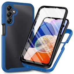SKALO Samsung A17 Shockproof Clear Hybrid+Näytönsuoja Suojakuori - Sininen