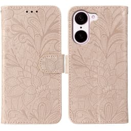 SKALO OnePlus Nord CE5 Mandala Kukka Lompakkokotelo - Ruusukulta