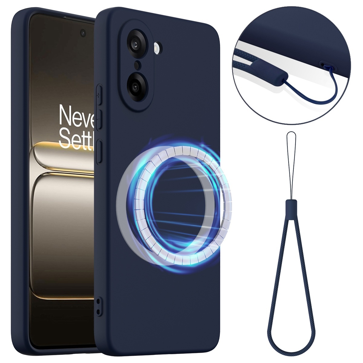 SKALO OnePlus Nord CE5 Ultratunn Silikonskal - Mörkblå