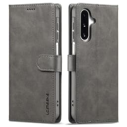 SKALO Samsung A17 LC.IMEEKE Premium PU-læder Flip Cover - Grå
