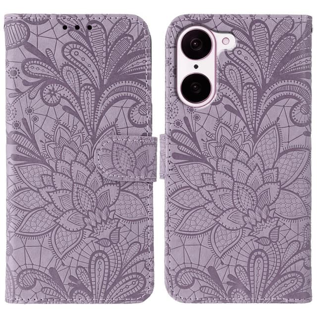 SKALO OnePlus Nord CE5 Mandala Blomst Flip Cover - Lilla