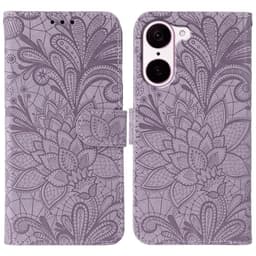 SKALO OnePlus Nord CE5 Mandala Kukka Lompakkokotelo - Violetti