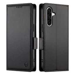 SKALO Samsung A17 PU-nahka Lompakkokotelo - Musta