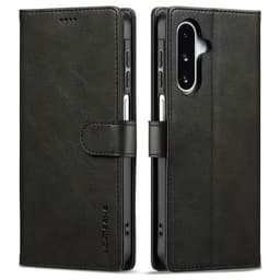 SKALO Samsung A17 LC.IMEEKE Premium PU-nahka Lompakkokotelo - Musta