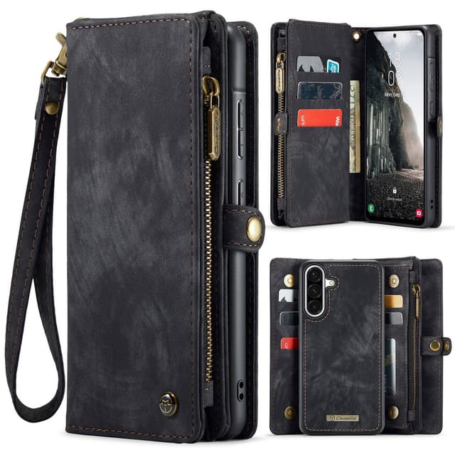 CaseMe Samsung A17 008 BIg Wallet 2in1 Magnet Flip Cover - Sort
