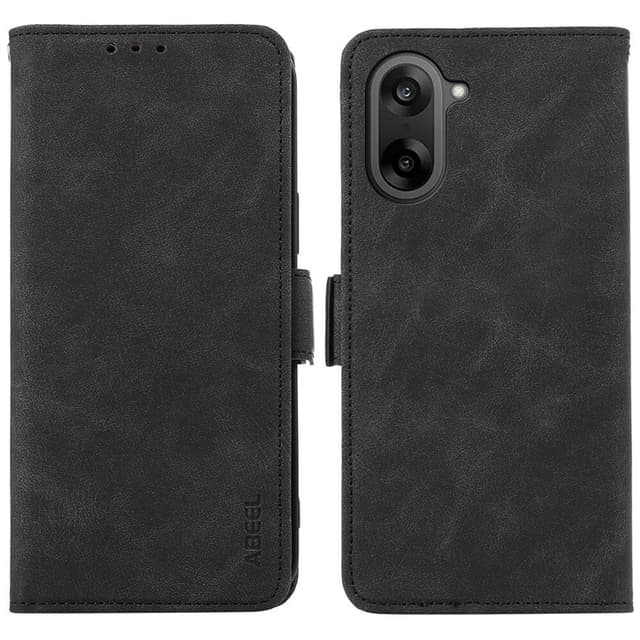 SKALO OnePlus Nord CE5 ABEEL PU-Læder Flip Cover - Sort