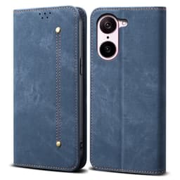 SKALO OnePlus Nord CE5 Jeans Plånboksfodral - Blå