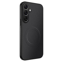SKALO Samsung A17 WANLONFENG TQ Series Carbon Fiber Suojakuori - Musta