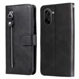 SKALO OnePlus Nord CE5 Klassinen vetoketju Lompakkokotelo - Musta