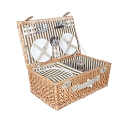 Piknikkori neljälle hengelle, 54x34xK21cm
