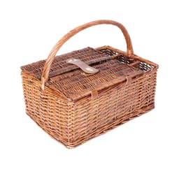 Piknikkurv for 4 personer, 46x33xH22/40cm