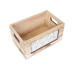 Puinen laatikko KASEKE 36x26x18cm, luonnonvärinen