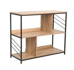 Hylle DIMITRA 100x40xH83,5cm, rustikk/sort