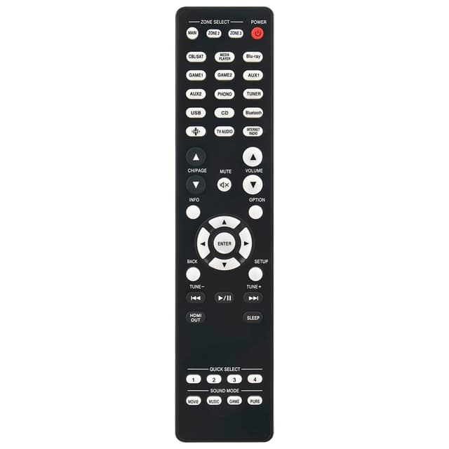 Fjärrkontroll Ersättning RC-1256 För Denon Förstärkare