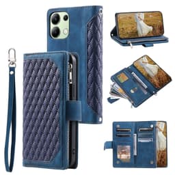 Til Xiaomi Redmi 15C Zipper Wallet Case Rhombus Telefoncover
