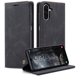 CASEME Retro Lompakkokotelo Samsung Galaxy A17 - Musta