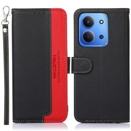 KHAZNEH Pung etui til Xiaomi Redmi 15C - Sort-rød