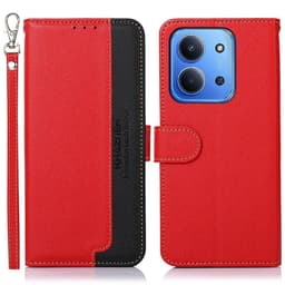 KHAZNEH Pung etui til Xiaomi Redmi 15C - Rød/Sort