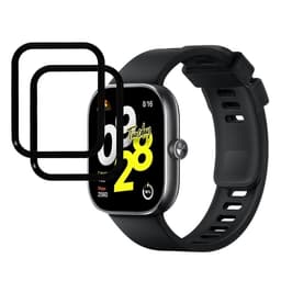 For Xiaomi Redmi Watch Move Skjermbeskytter Smartklokke HD Klar PMMA Film Svart Kant 2stk