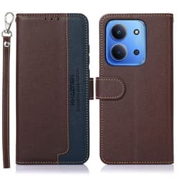 KHAZNEH Pung etui til Xiaomi Redmi 15C - Brun/Blå