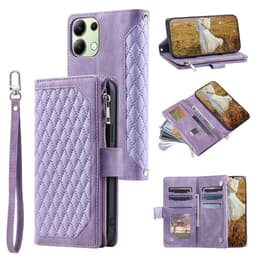 Til Xiaomi Redmi 15C Zipper Wallet Case Rhombus Telefoncover