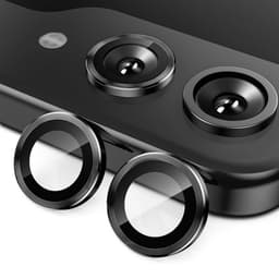 Til Samsung Galaxy Z Flip7 5G Kameralinse Beskytter ENKAY Metal Ring Linse Film - Sort