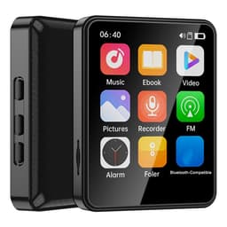 2,4"" berøringsskjerm MP4-spiller Bluetooth FM-radio videospiller inkl. 64 GB minnekort