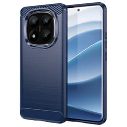 SKALO Xiaomi Redmi Note 14 Pro+ 5G Armor Carbon Skal - Blå